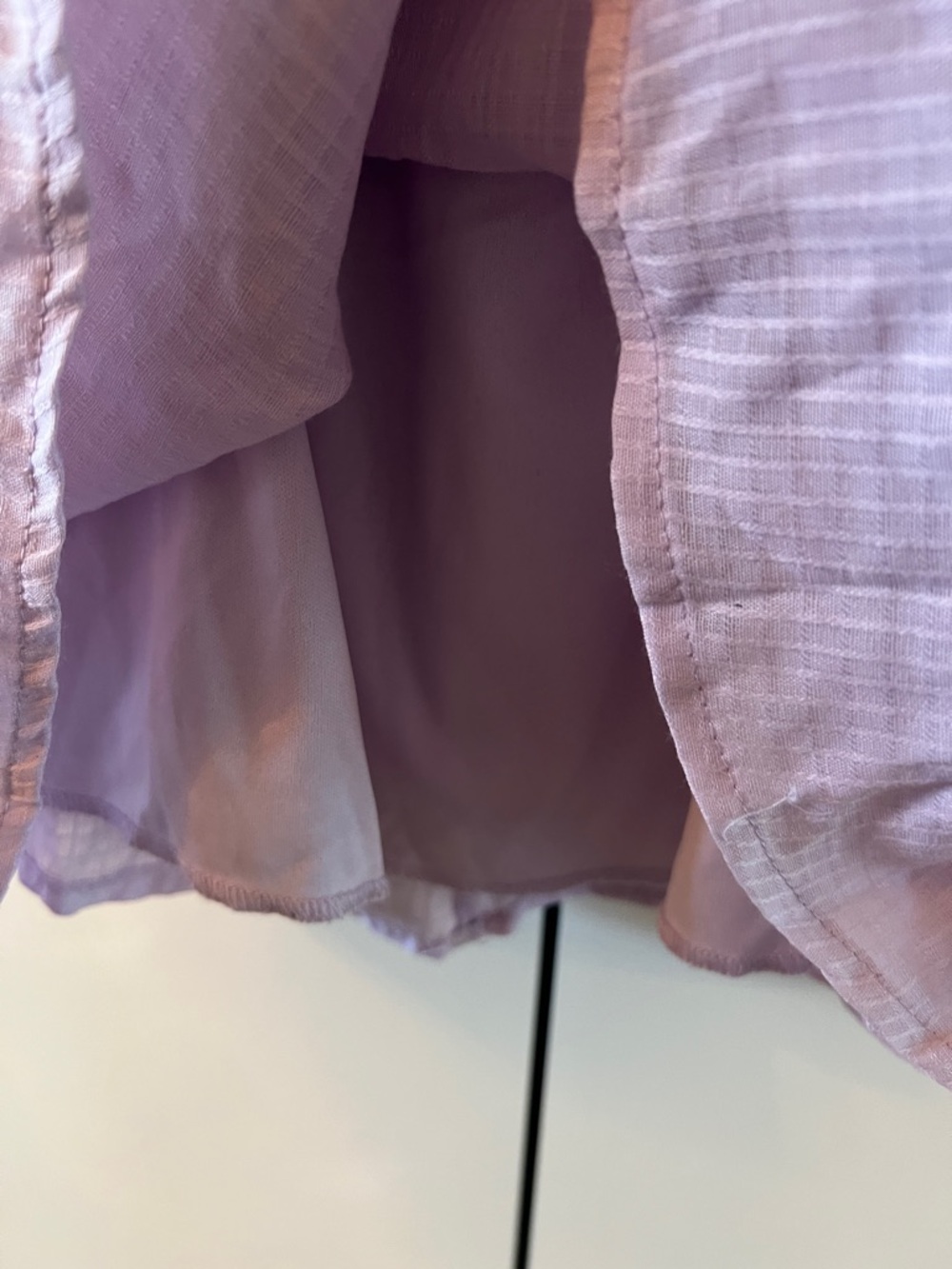 NWT S Altar'd State Lavender Puff-Sleeve Mini Dress - Picture 5 of 6